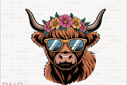 Highland Cow Clipart Designs, an Animal Illustration by crative8112 (Thumbnail 6 of 8)