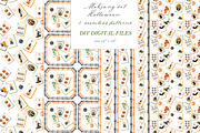 Halloween Mahjong Watercolor Clipart, an Education Illustration by LABFcreations (Thumbnail 2 of 4)