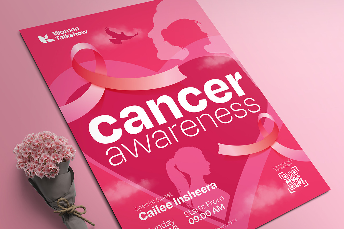 Breast Cancer Awareness Flyer, a Flyer Template by Aarley Kaiven (Photo 2 of 2)