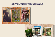 Boho YouTube Branding Kit, a Social Media Template by Chantelle T Illustrations (Thumbnail 6 of 8)