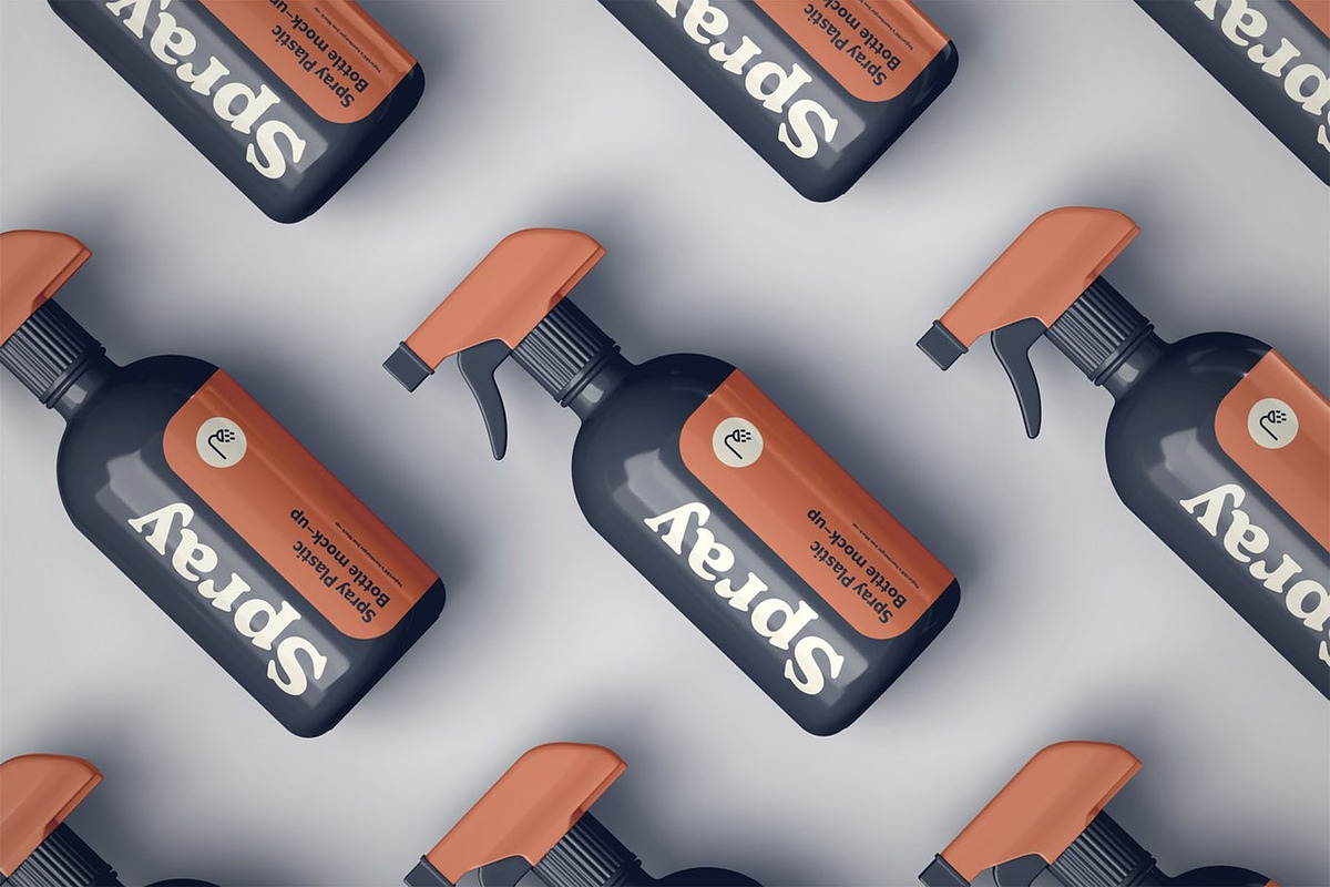 Spray Bottle Mock-up, a Packaging Mockup by Se٧enStudio (Photo 12 of 12)