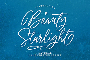 Beauty Starlight Handwritten Script