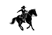 Western Cowboy Horse Silhouette Bund, an Illustration by Designs_River (Thumbnail 24 of 51)