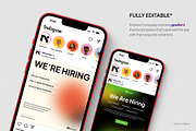 Gradient Hiring Social Media Post, a Social Media Template by madebynoval (Thumbnail 3 of 4)