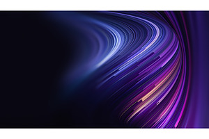 Flowing Waves of Vibrant Colors, an Illustration by BazziBa♥