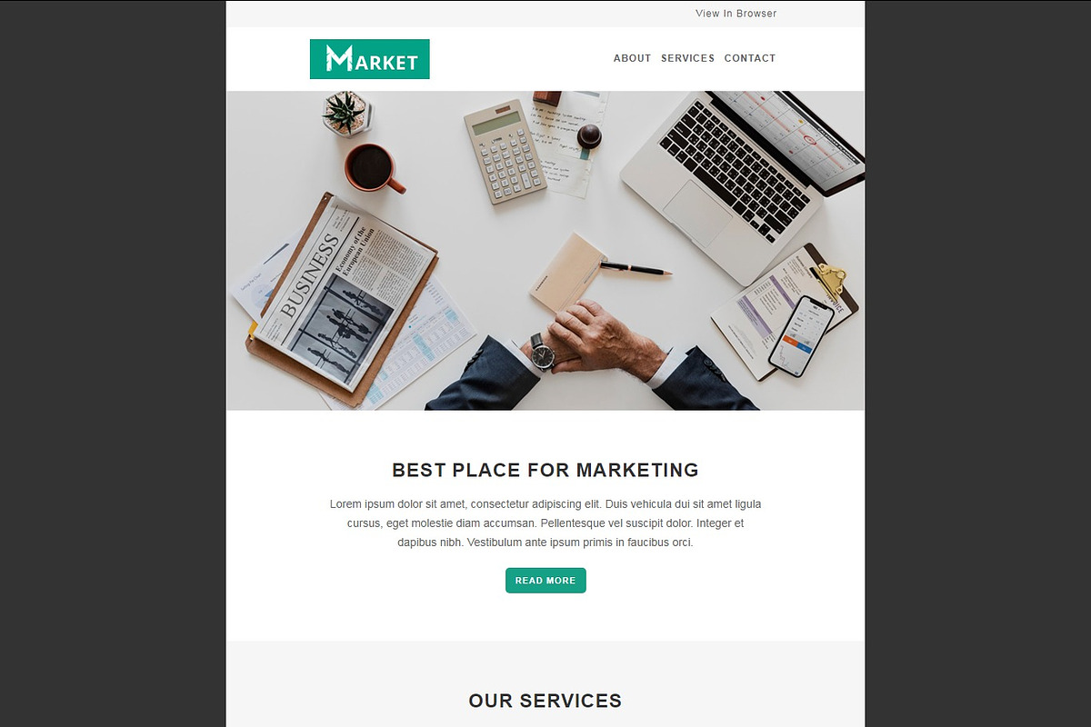 MARKET - Responsive Email Template, an Email Template by evethemes (Photo 2 of 3)