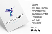 hummingbird logo, a Branding & Logo Template by vectorlogos89 (Thumbnail 1 of 2)