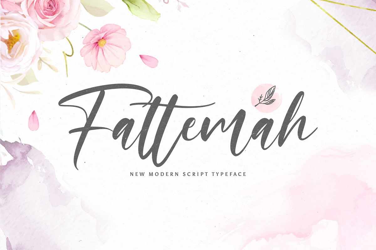 Fattemah - Handwritten Font, a Script Font by StringLabs (Photo 1 of 14)