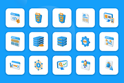 3D Animated Full-Stack Development, an Object 3D Model by Flat Icons (Thumbnail 2 of 5)