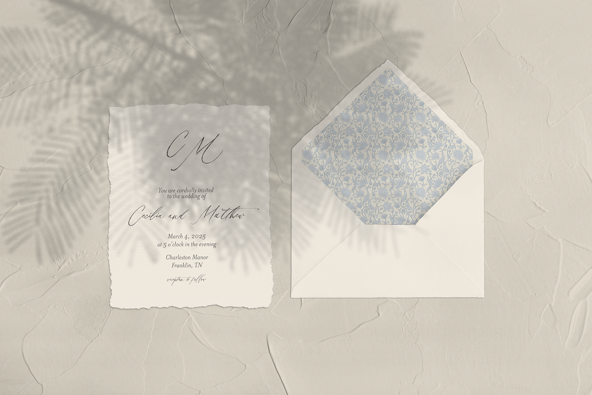 Trailing Block Print Floral Blue, a Pattern Graphic by Mieken Petra Designs (Photo 2 of 4)