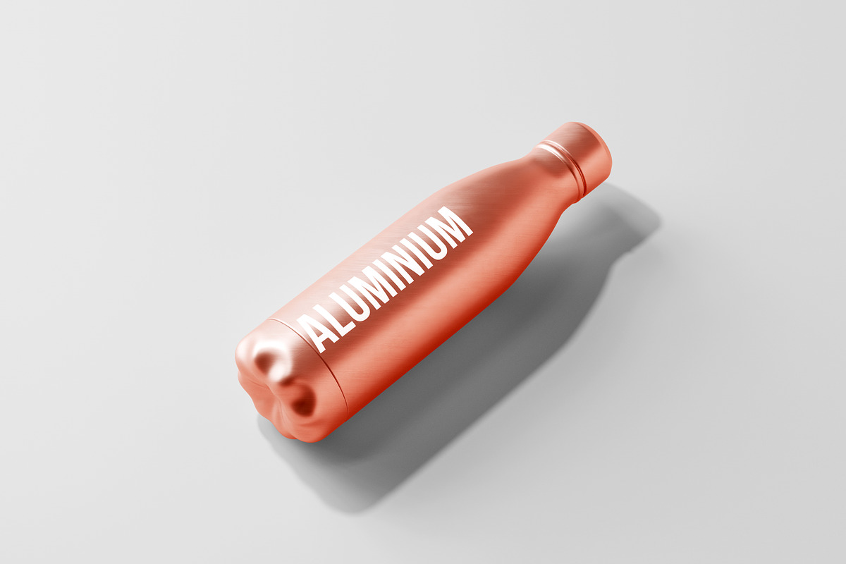 Aluminum Water Bottle Mockup Bundle, a Packaging Mockup by pmvch (Photo 27 of 51)
