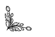 Floral Corner Ornament Vector Bundle, an Illustration by Designs_River (Thumbnail 6 of 51)