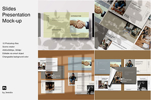 Slides Presentation Mockup, a Wearable Device Mockup by Jestdio