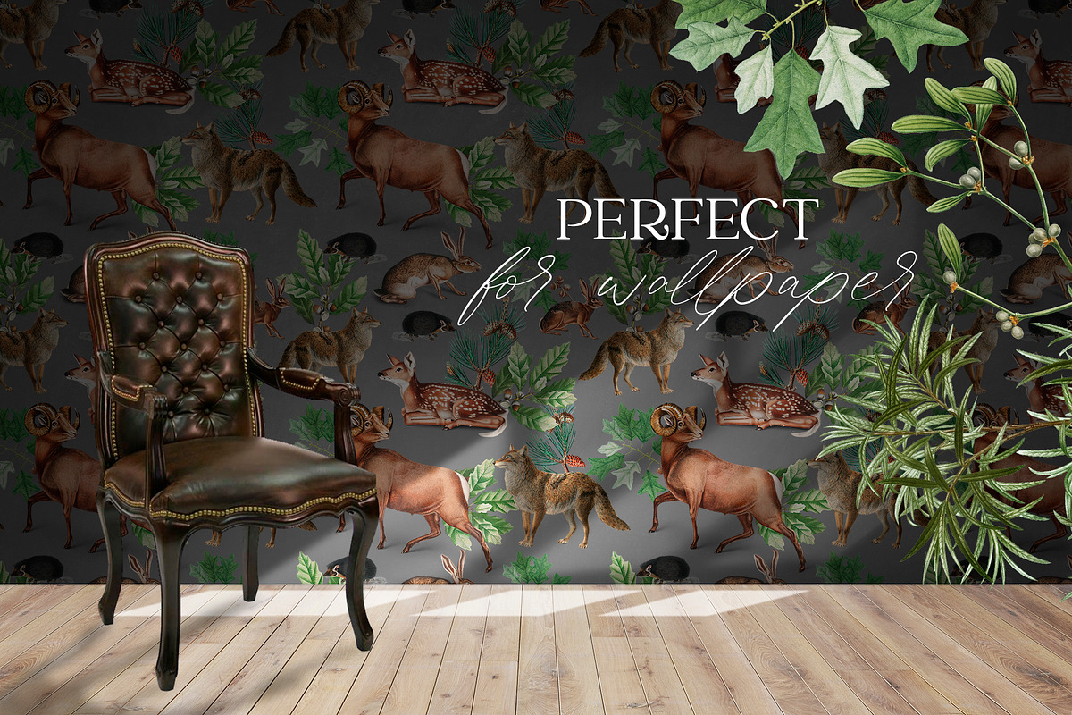 Magic Woodland vintage modern set, an Animal Illustration by Beauty Drops (Photo 5 of 9)