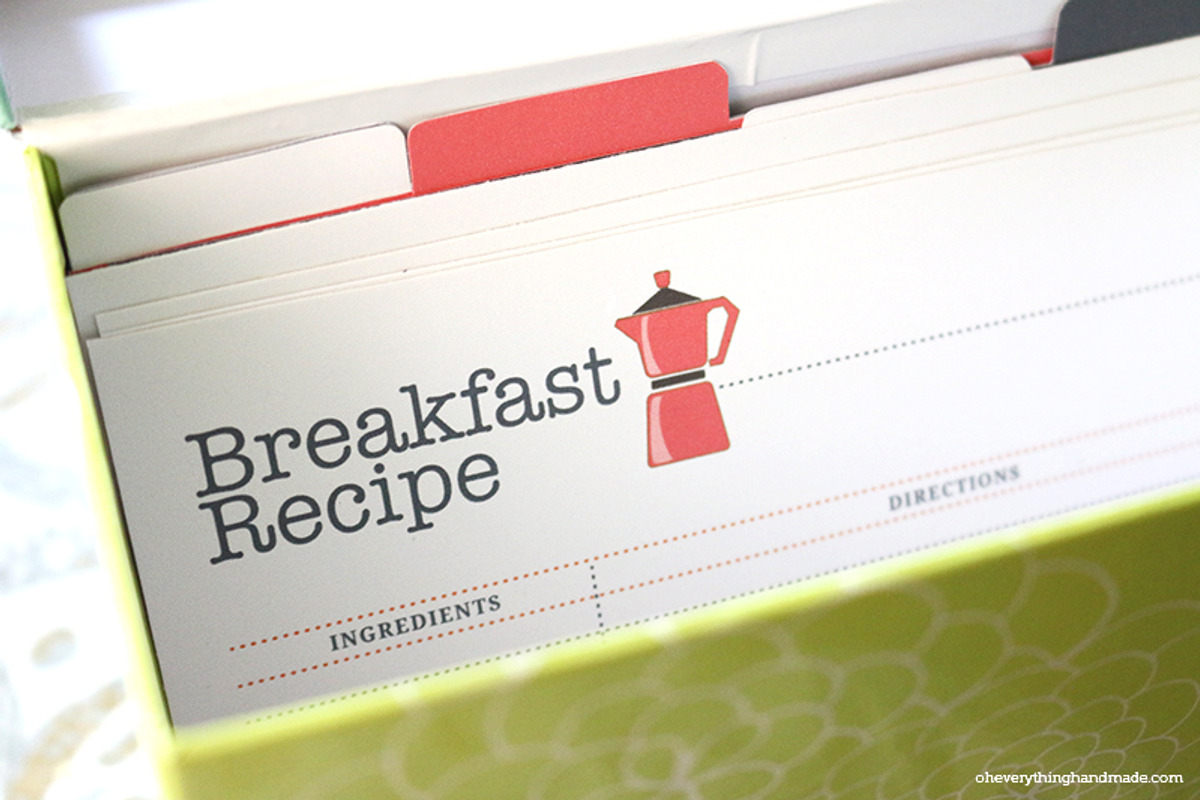Editable Recipe Card Set, a Card Template by OhEverythingHandmade (Photo 6 of 6)