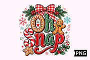 Oh Snap Gingerbread Candy Cane PNG, a Seasonal Illustration by Creative Art (Thumbnail 1 of 3)
