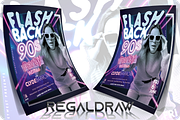 Flash Back 90s Party Flyer, a Flyer Template by regalDRAW (Thumbnail 2 of 3)