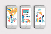 Online shopping stages banners, a Person Illustration by Good Studio (Thumbnail 2 of 2)