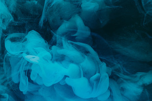 Haze splash underwater ink drop blue cloud fluid