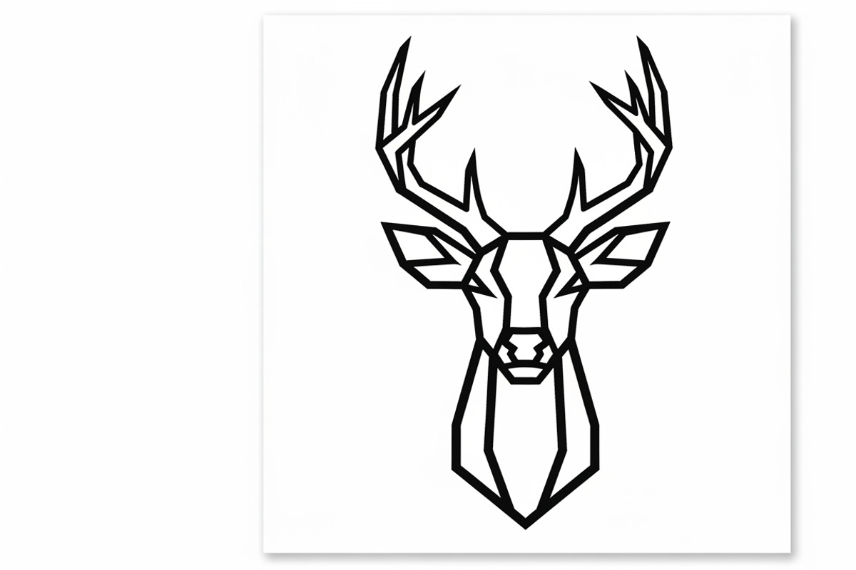 deer head wall mount silhouette, an Illustration by Amazin_art (Photo 40 of 51)