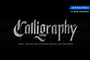 Calligraphy,Grids&more For Procreate