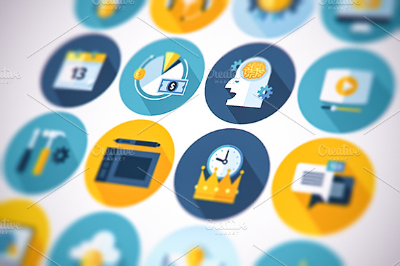 Flat Business Icons Set