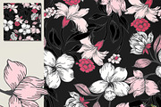 28 EPS/JPG flowers background., a Pattern Graphic by Theraphosath (Thumbnail 11 of 15)