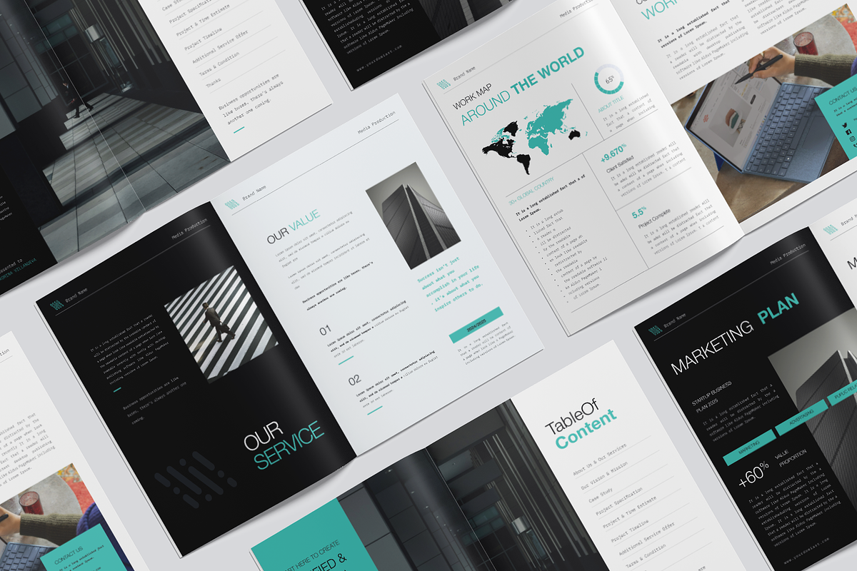 Project Business Proposal Template, a Brochure Template by TMint Play (Photo 2 of 8)