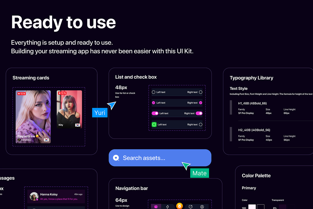Bunny - Idol Streaming App UI Kit, an App Template by sythongnguyen777 (Photo 3 of 6)
