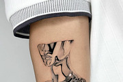 250+ Chrome Tattoo Designs, a Decorative Illustration by ProcreateInk (Thumbnail 5 of 7)