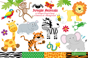 Jungle Animals Clipart -C15