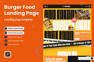 Burger Restaurant Food Landing Page