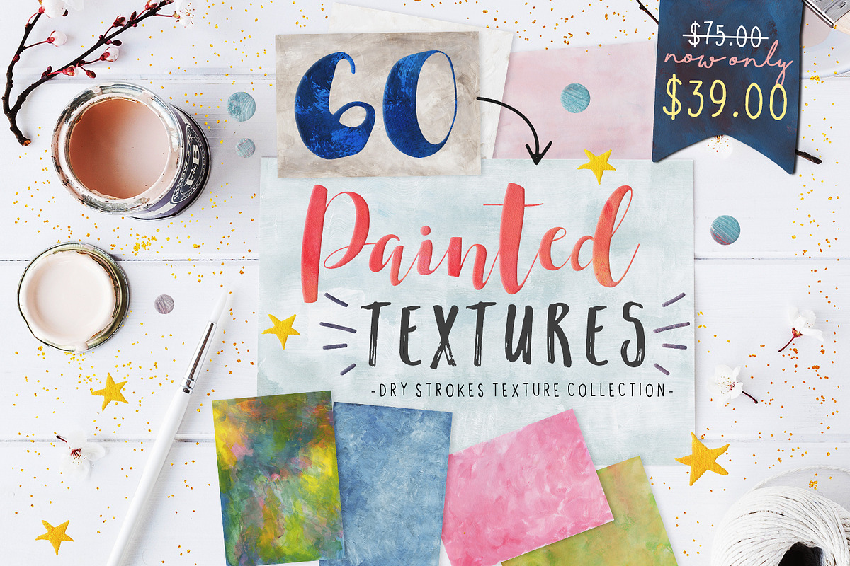 Dry Strokes Texture Collection, a Texture Graphic by Sleeklens (Photo 1 of 10)