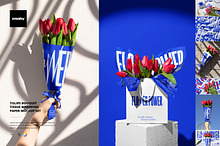 Bouquet Tissue Wrapping Paper Mockup by  in Products