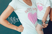 Happy Family T-Shirt Mock-Up, a Shirt Mockup by Freeman Studio (Thumbnail 2 of 13)