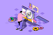 Business Isometric Web Illustrations, a Templates & Theme by alexdndz (Thumbnail 19 of 21)