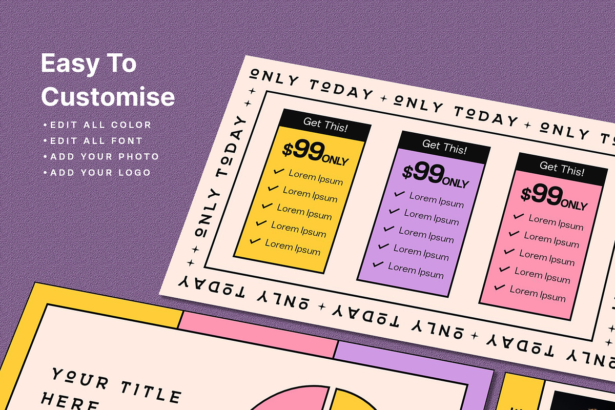 Line Retro Powerpoint Template, a Presentation Template by SKY CREATION (Photo 5 of 7)