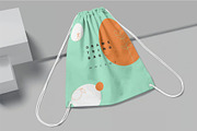 4 Drawstring Bag Mockups, a Packaging Mockup by megostudi0 (Thumbnail 2 of 6)