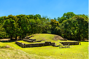 San Andres Mayan ruins in El, an Architecture Photo by Leonid Andronov