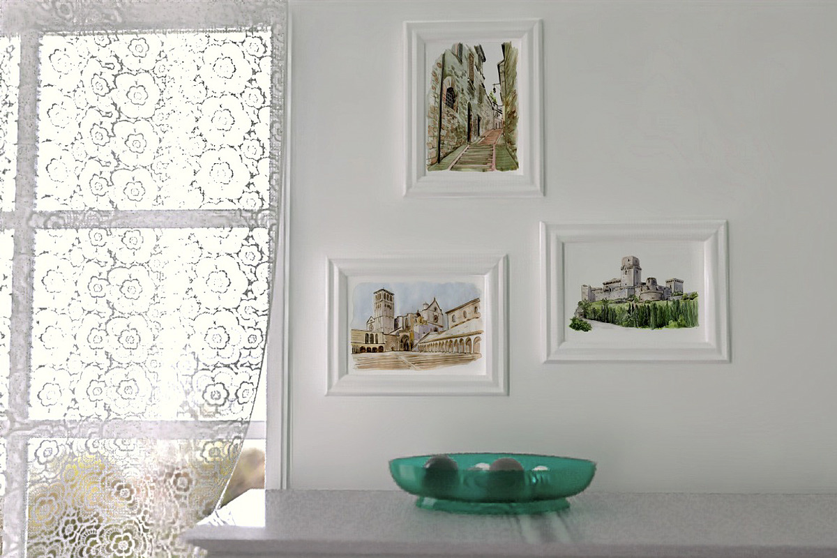Assisi Travelling Set Watercolors, a Texture Illustration by Simple Design (Photo 3 of 3)