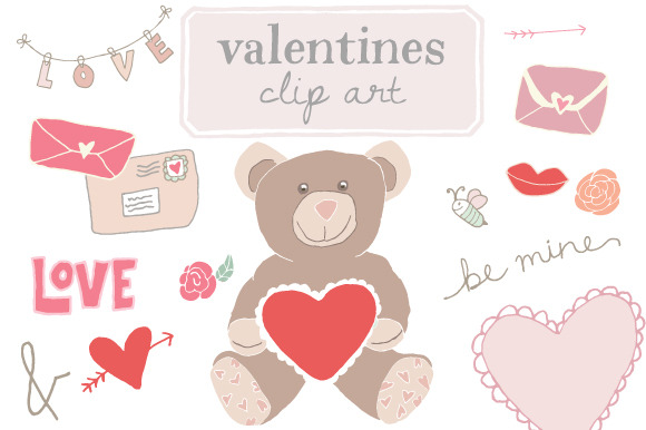 Valentines Clip Art - Love Clip Art preview 3