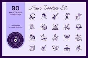 Music Doodles, an Outline Icon by Vectors Market