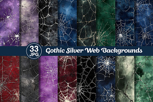 Gothic Silver Web Backgrounds, a Texture Graphic by Dream Creation