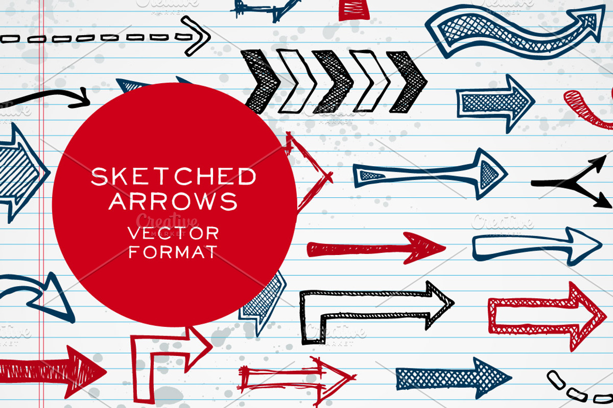 Sketched arrows, an Object Graphic by Ember Studio (Photo 1 of 2)