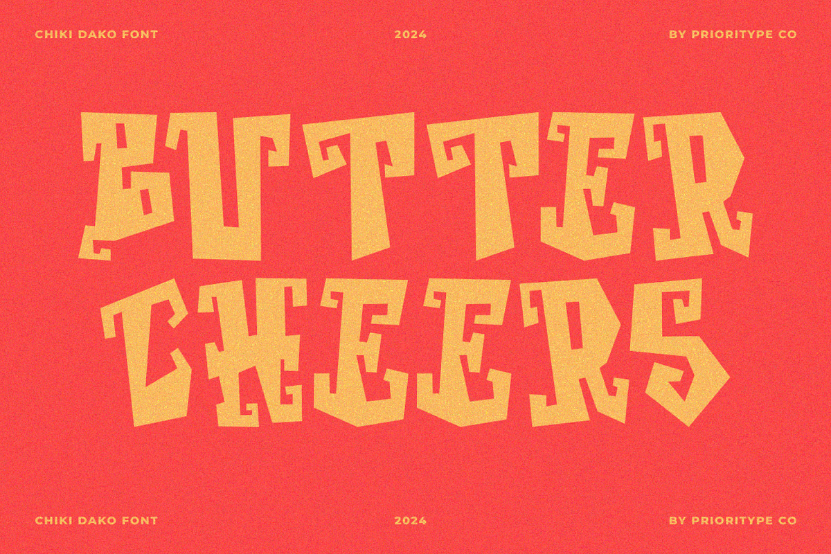 Chiki Dako - Playful Display Font, a Symbol Font by Prioritype Co (Photo 2 of 6)