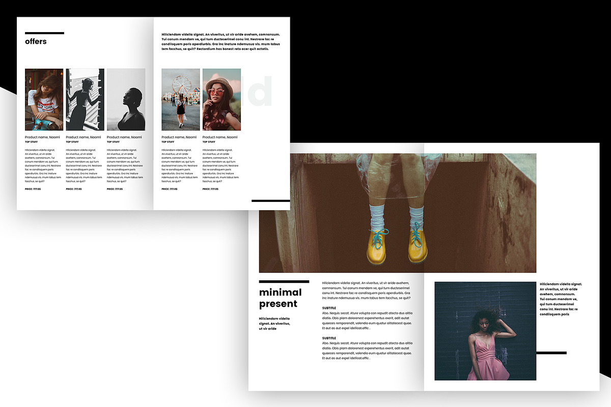 Fashion Magazine - InDesign Template, a Magazine Template by Print design (Photo 4 of 5)