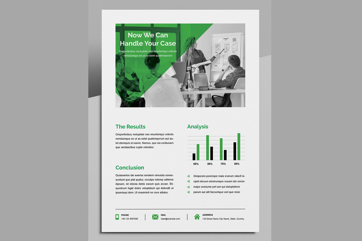 Case Study Design Layout, a Flyer Template by ContestDesign (Photo 3 of 3)