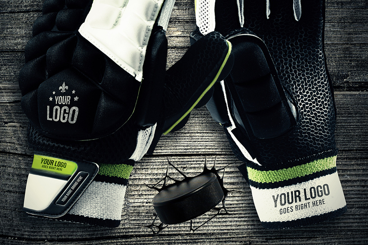 Hockey Gloves - Mockup, an Advertising Mockup by VectorMedia (Photo 3 of 4)