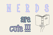 Book Nerd, a handmade serif font, a Handwritten Font by Eryn Rose Design (Thumbnail 3 of 12)