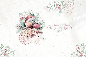 Autumn Time Watercolor Collection